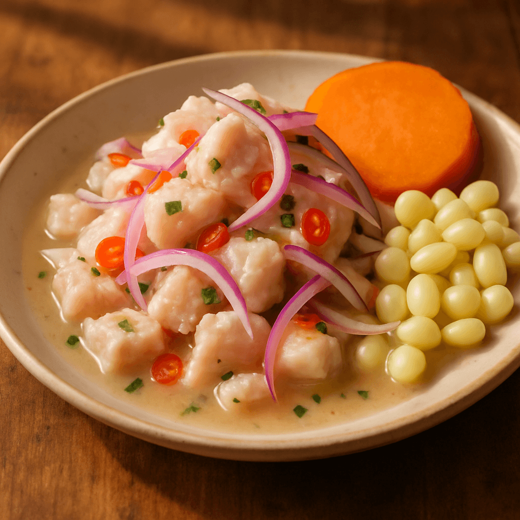 Ceviche peruano clásico