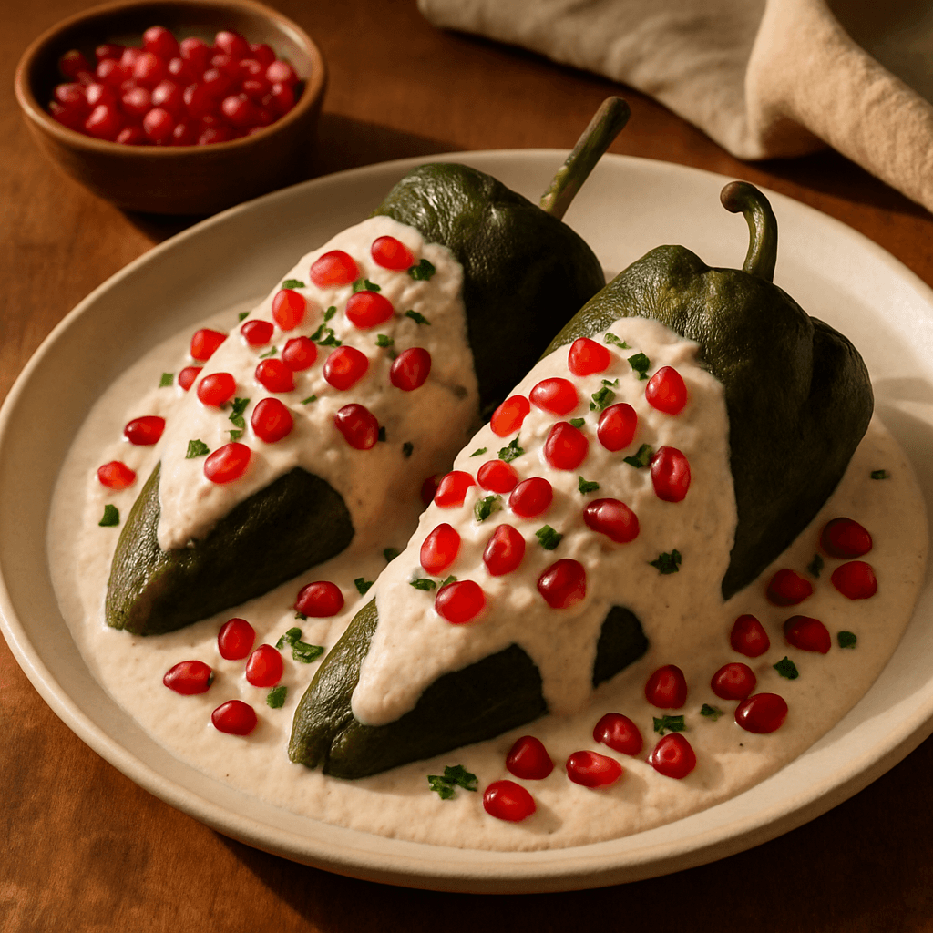 Chiles en nogada tradicionales