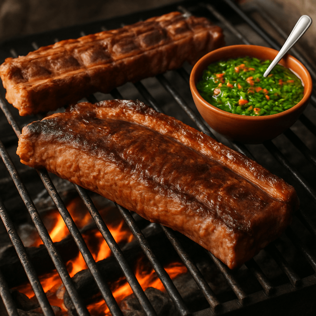 Asado con chimichurri