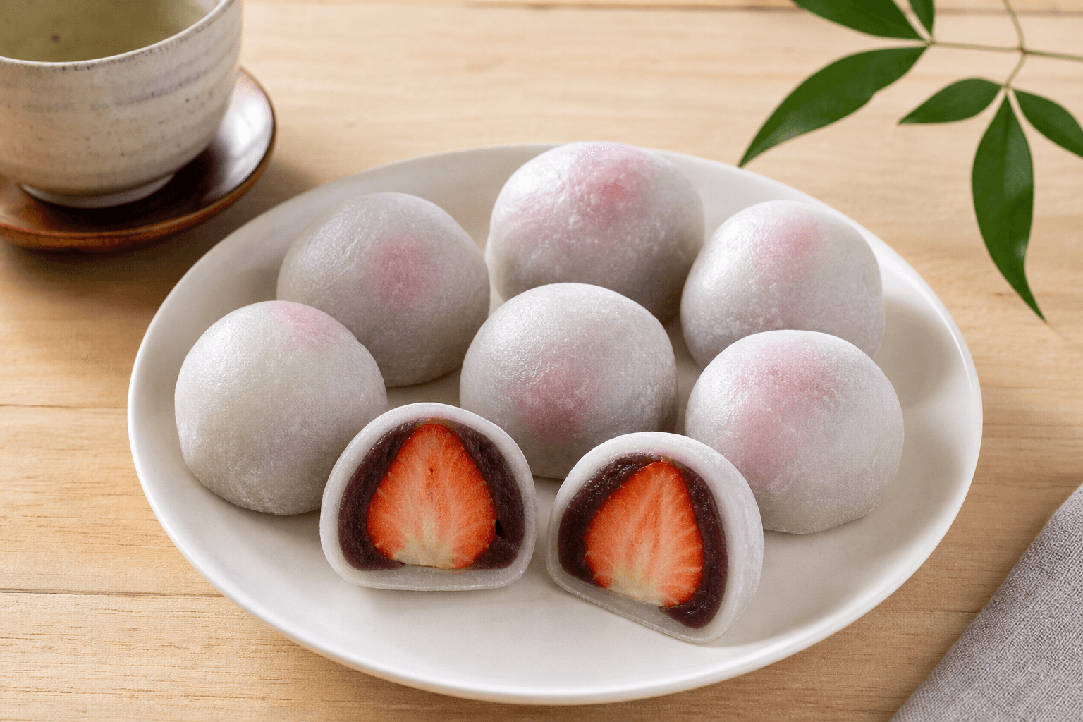 Mochi de fresa