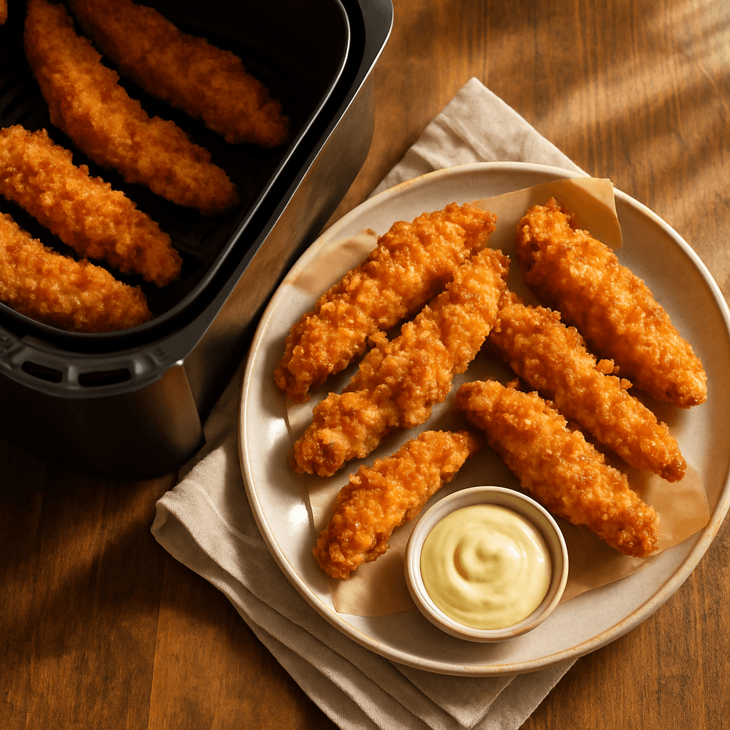 Pollo crujiente en air fryer