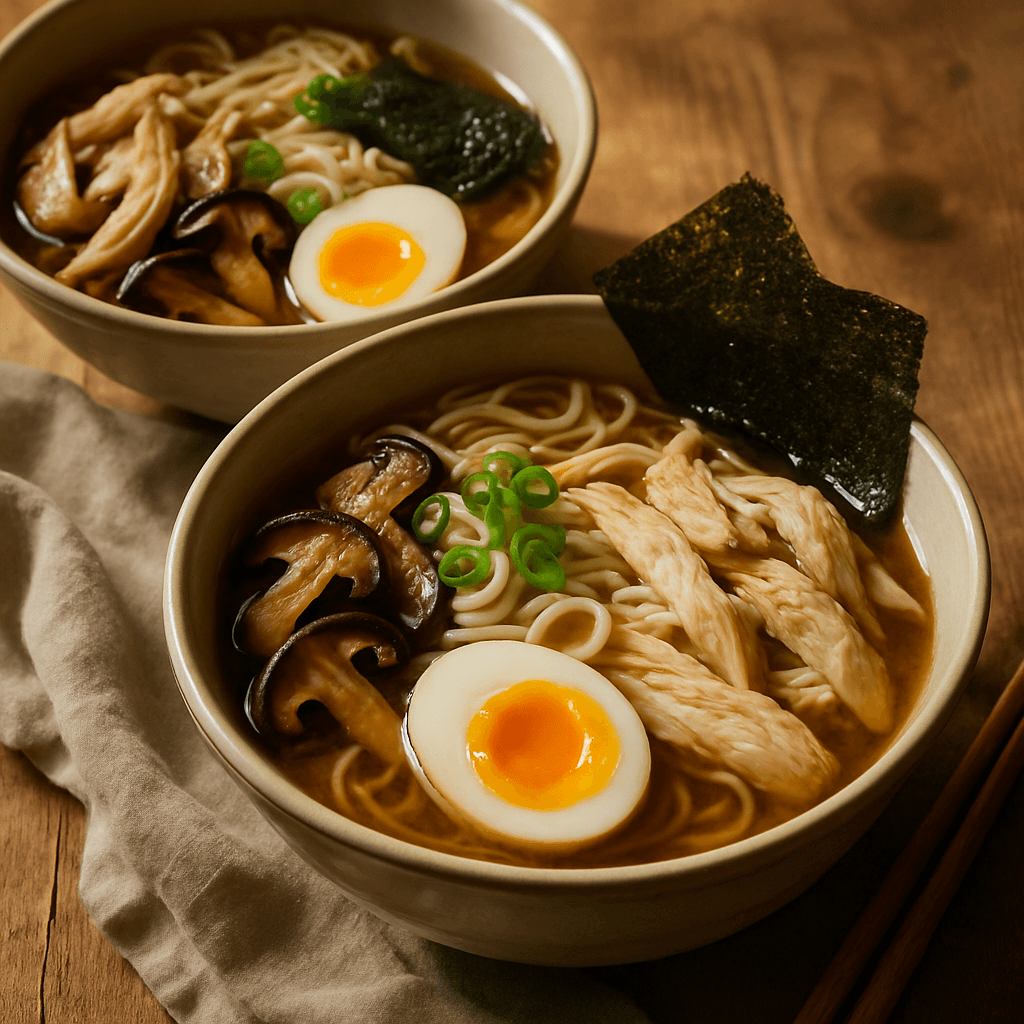 Ramen casero de pollo