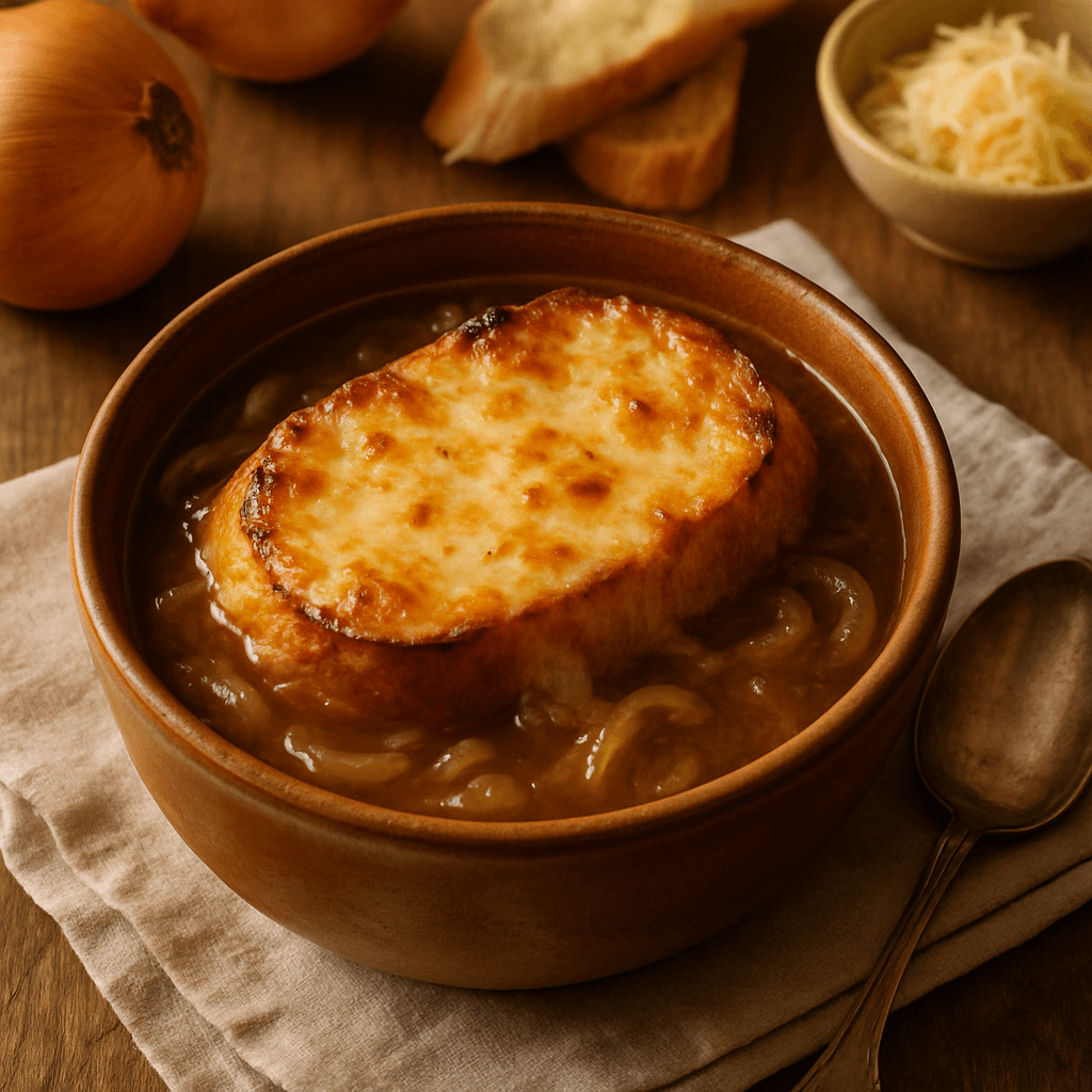 Sopa de cebolla francesa