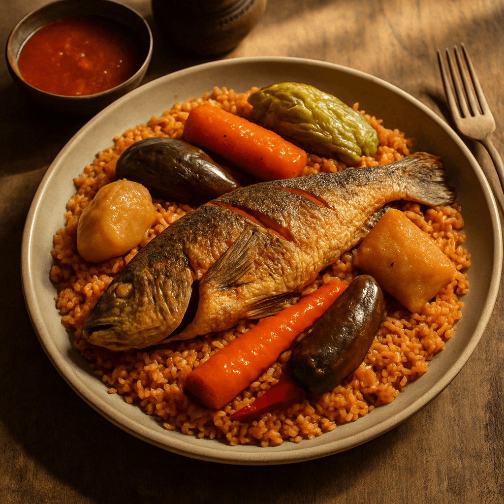 Thieboudienne senegalés
